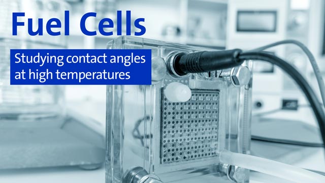 Fuel Cells - Studying contact angles at high temperatures