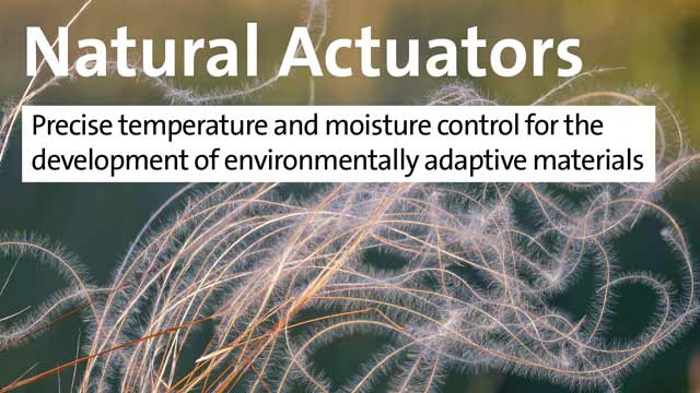 Natural Actuators - Precise temperature and moisture control for the development of environmentally adaptive materials